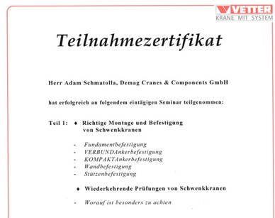 Richtige Montage und Befestigung von Schwerkranen