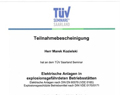 Elektr. Anlagen in explosionsgefähr. Betriebsstätten